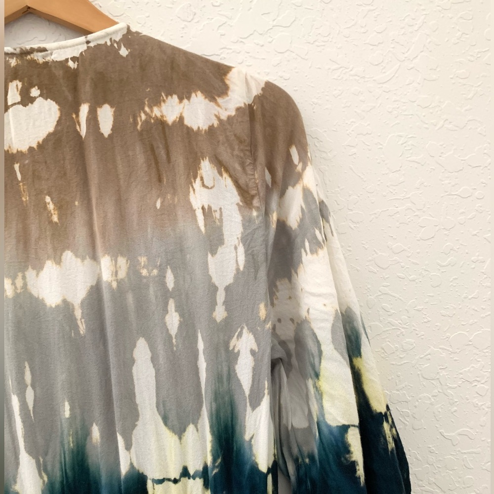 YFB Tie Dye Island Faux Wrap Maxi Dress - Picture 8 of 11